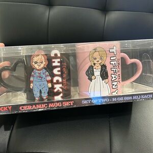 Chucky and Tiffany Ceramic Mug Set